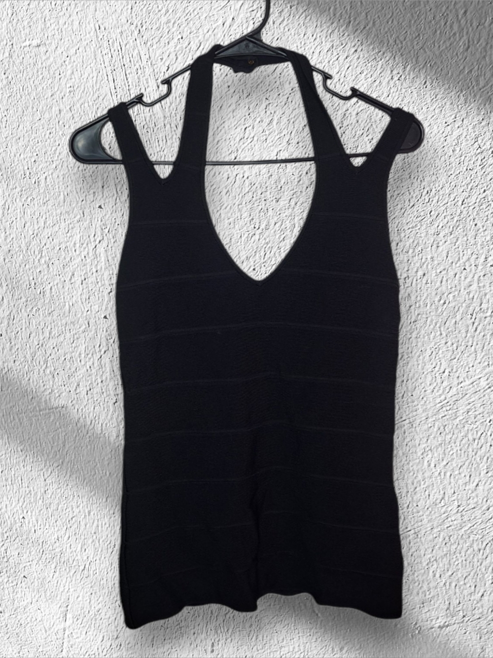 Cache Black V-Neck Knit Going Out Top Size Small